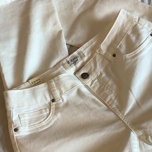 d. jeans Women’s Ivory White Skinny Bootcut Jeans